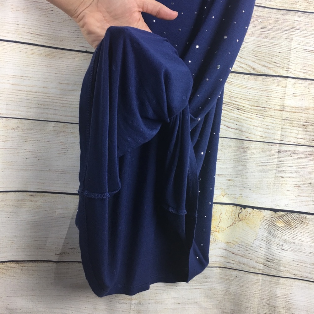 I-N-C Navy Blue Casual Tank Dress S: Med - Picture 6 of 8